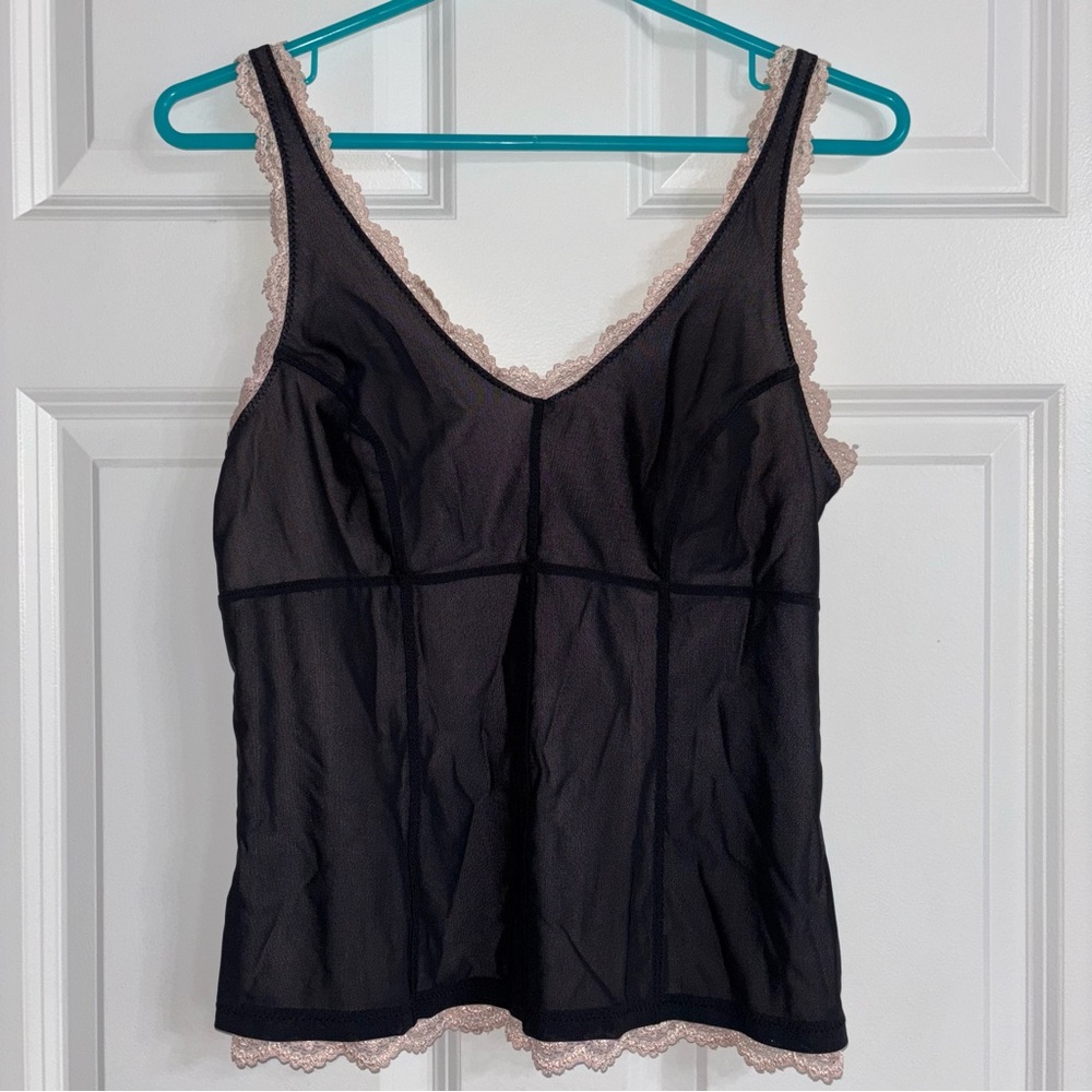 Express Black Lace Trim Camisole